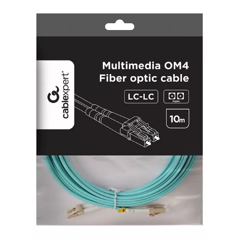 Gembird Multimode Duplex OM4 50/125 šviesolaidinis kabelis LC/LC 10 m