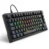 Sharkoon SGK25 klaviatūra, namų, USB, QWERTZ, vokiška, juoda, 75%, RGB LED