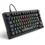 Sharkoon SGK25 klaviatūra, namų, USB, QWERTZ, vokiška, juoda, 75%, RGB LED