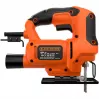 Siauropjūklis Juoda & Decker BES602 — 400 W, oranžinis/juodas rankinis siauropjūklis