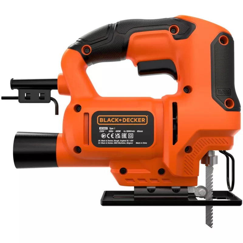 Siauropjūklis Juoda & Decker BES602 — 400 W, oranžinis/juodas rankinis siauropjūklis