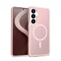 Crong Hybrid Matte Magnetic dėklas Samsung Galaxy S26 — TPU/PC, rožinis