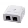 LANBERG Outlet Box RJ-45 Cat6 OU6-0002-W baltas, 2 lizdai, 30×54×57 mm