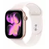 Apple Watch Series 11 GPS 46mm rožinio aukso aliuminio korpusas su šviesiai rožiniu sportiniu dirželiu S/M