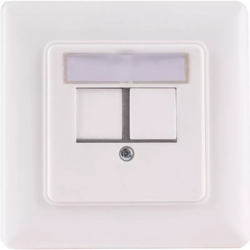 Tinklo lizdo keystone rėmelis 2 prievadų ShiverPeaks BS08‑10101 moduliniams keystone įdėklams