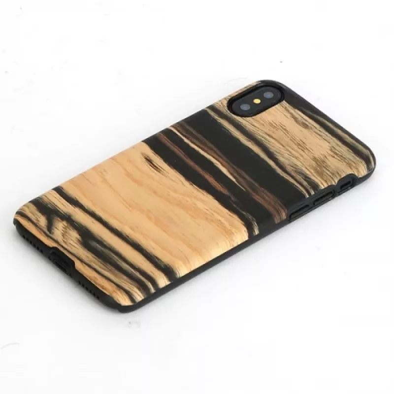 man and wood išmaniojo telefono dėklas iPhone X/XS – baltas ąžuolas juodas