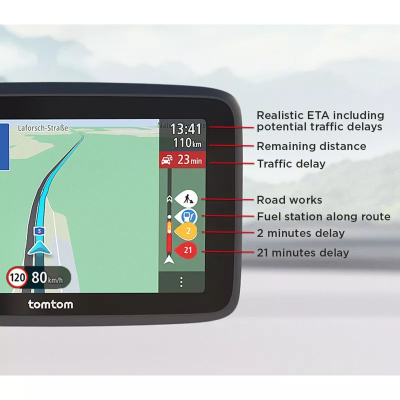 TomTom GO Classic navigatorius 15,2 cm 6 colių jutiklinis ekranas juodas