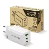 Maitinimo įkroviklis everActive SQ-655Q 65W, 1×USB-A + 2×USB-C greitasis įkrovimas