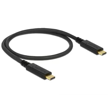 DeLOCK 83042 USB laidas USB 3.2 Gen 2 0,5 m USB C juodas