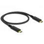 DeLOCK 83042 USB laidas USB 3.2 Gen 2 0,5 m USB C juodas