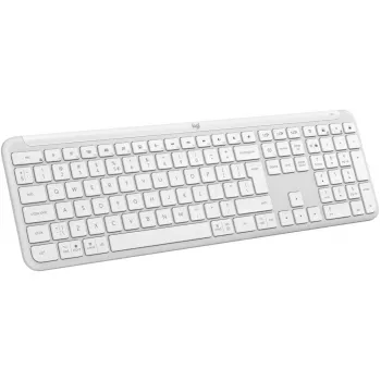 Logitech K950 Signature plonas klaviatūra biurui RF belaidė Bluetooth QWERTY US International balta