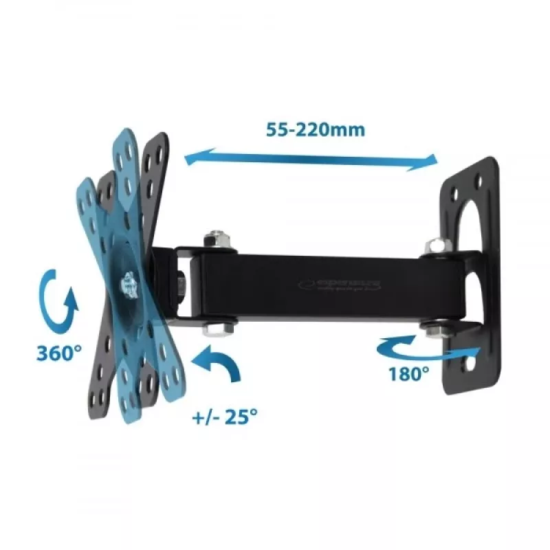 Esperanza HORUS 127 cm (50) Juoda