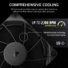 Ventiliatorius Corsair RS120 12 cm juodas 420-2100 RPM 3 vnt.