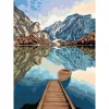 Ravensburger tapybos rinkinys CreArt Ežero vaizdai 23909 — kūrybiškas piešimo pagal numerius rinkinys vaikams ir suaugusiems