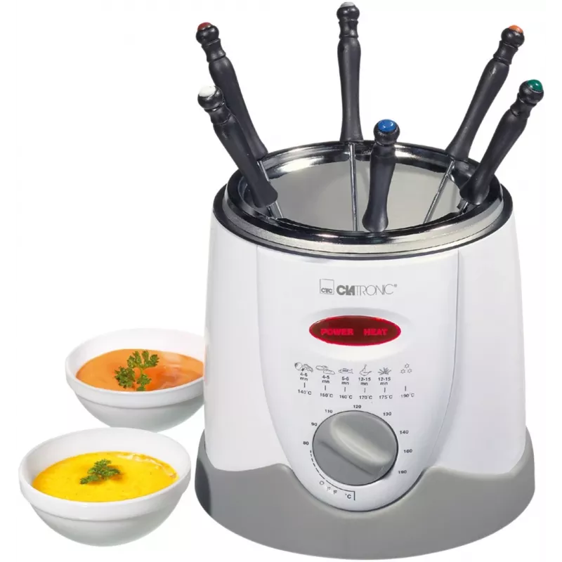 Clatronic FFR 2916 Single 1 L Stand-alone 900 W Deep fryer Pilka, White