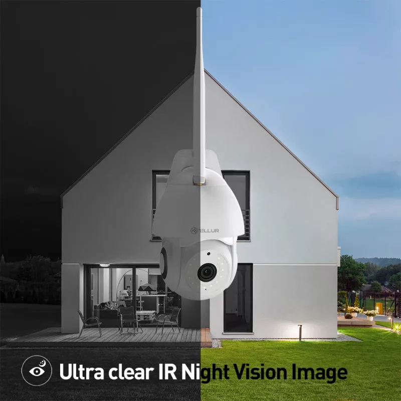 Apsaugos kamera Tellur TLL331451 3MP UltraHD PTZ balta
