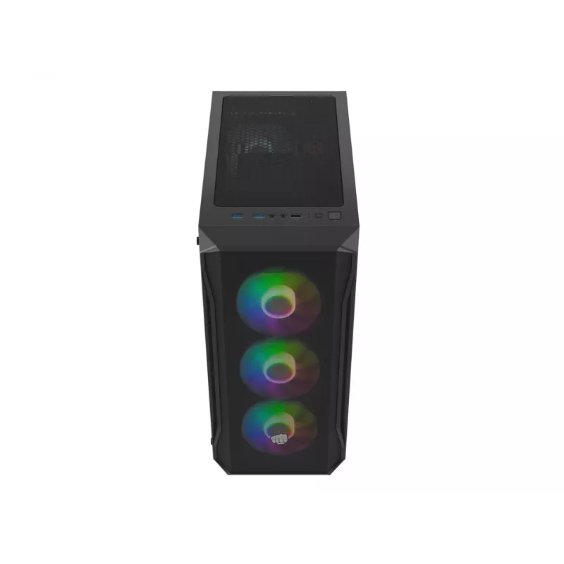 Korpusas Fury Shobo SH4F su RGB langu ir 4 ventiliatoriais MIDI kompiuteriui