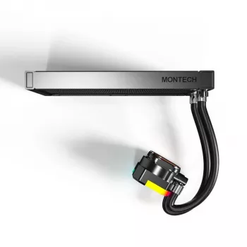 Montech Hyper Flow ARGB 240 mm vientisas skysčio procesoriaus aušintuvas, juodas