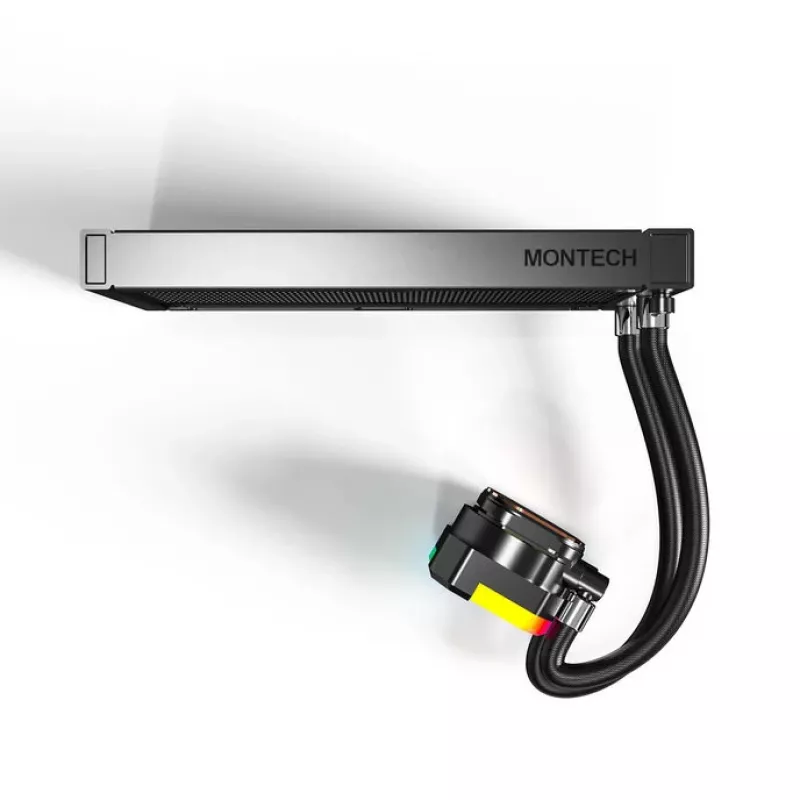 Montech Hyper Flow ARGB 240 mm vientisas skysčio procesoriaus aušintuvas, juodas
