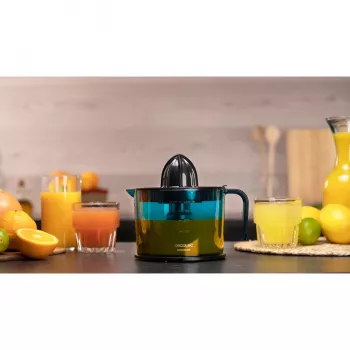 EssentialVita Adjust Juoda, citrusų spaudyklė juoda / mėlyna