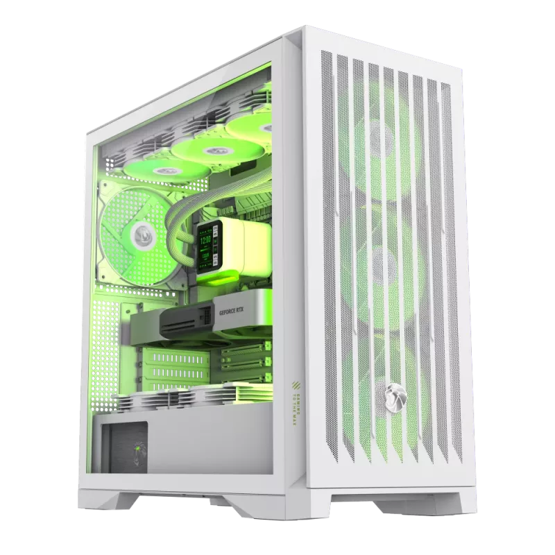 Gamemax Case | LEADER 2 WH | White | E-ATX | Power supply included No