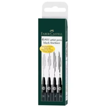 Fineliner Faber-Castell 167115 Multi Juoda 4 vnt.