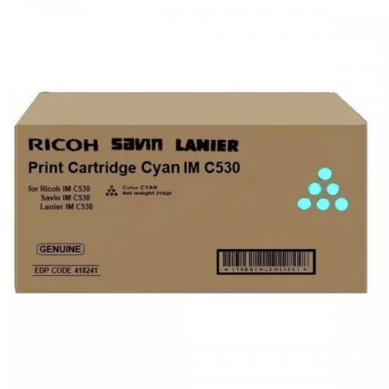 Ricoh 418241 dažų kasetė 1 vnt. Originalus Žydra
