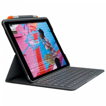 Klaviatūra Logitech plonas Folio, skirta iPad (7, 8 ir 9 kartos)