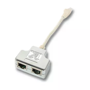 Tinklo skirstytuvas EFB Elektronik K5122.015 kištukas/lizdas Cat5e 10/100BASE-TX baltas
