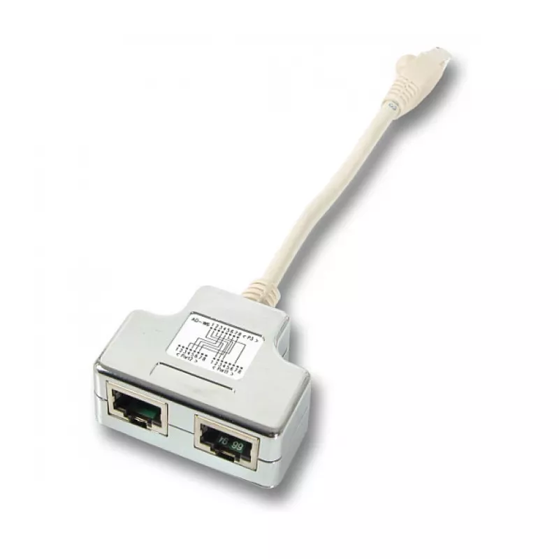Tinklo skirstytuvas EFB Elektronik K5122.015 kištukas/lizdas Cat5e 10/100BASE-TX baltas