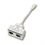 Tinklo skirstytuvas EFB Elektronik K5122.015 kištukas/lizdas Cat5e 10/100BASE-TX baltas