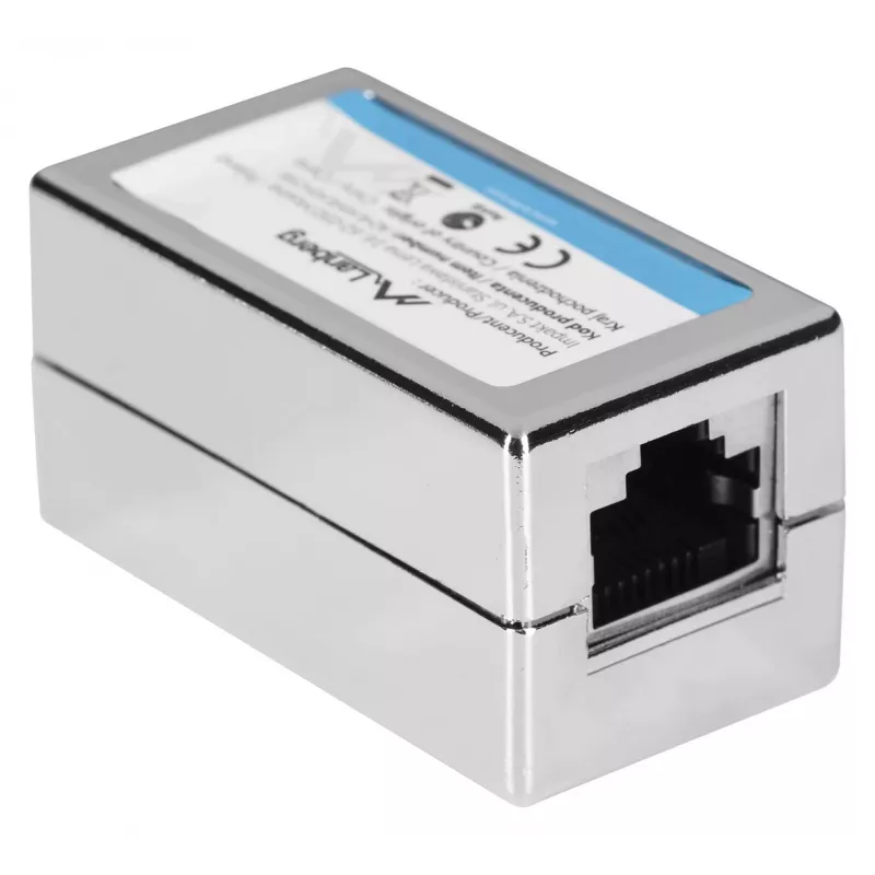 „Lanberg“ AD-RJ45-RJ45-OS6 kabelio lyties adapteris RJ-45, sidabrinis