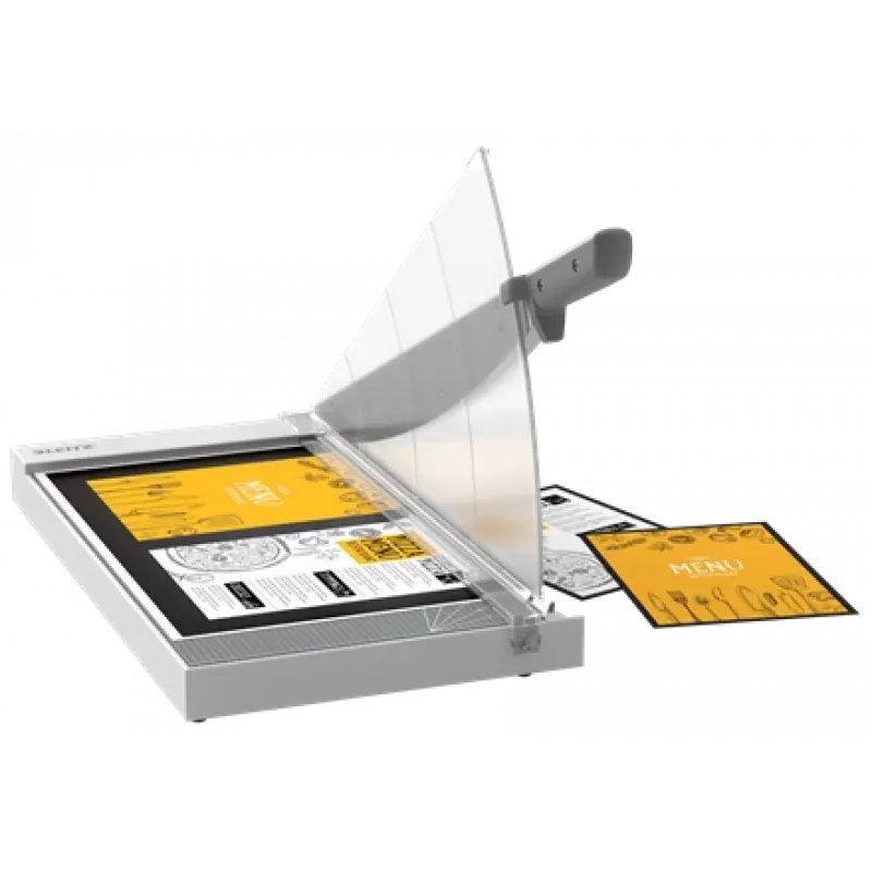 Leitz Precision Home Office popieriaus pjaustytuvas A3, 10 lapų, rankinis prispaudėjas, nerūdijantis plienas, A3, 80 g/m², plienas