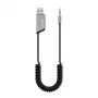 Savio TR-16 siųstuvo AUX adapteris su laisvų rankų funkcija, Bluetooth 5.3, Google Assistant/Siri