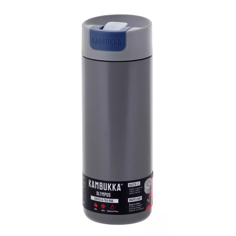 Kambukka Olympus Serious Pilka - terminis puodelis, 500 ml