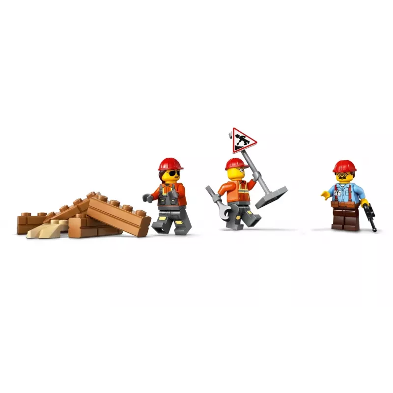 Žaislinis statybinis buldozeris LEGO 60466, City serija, 682 detalės, 3 minifigūrėlės, rekomenduojamas amžius 8+, dydis 120×240×130 mm