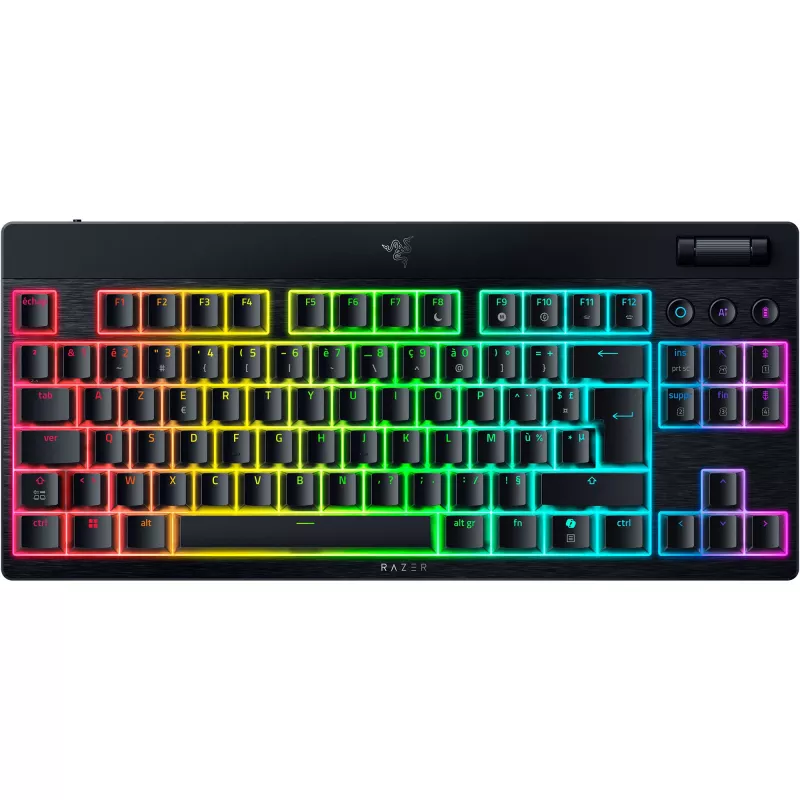 JuodaWidow V4 Low-Profile TKL HyperSpeed, žaidimų klaviatūra, juoda, DE išdėstymas, Razer Low-Profile Oranžinė