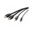 Belkin Secure KVM Combo kabelis – vaizdo / USB / garso kabelis – atitinka TAA – USB, mini lizdas, HDMI (kištukas)