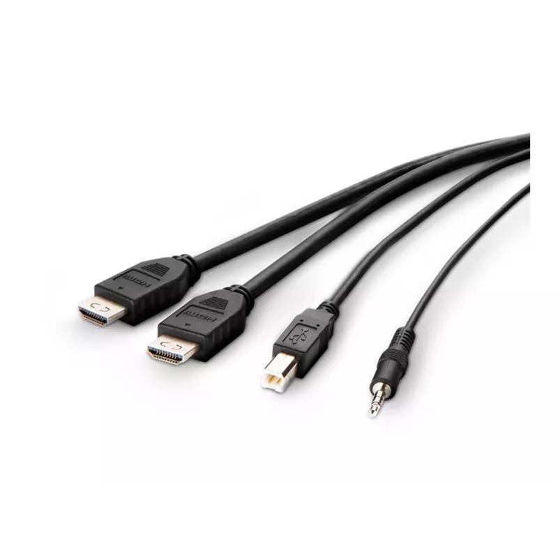Belkin Secure KVM Combo kabelis – vaizdo / USB / garso kabelis – atitinka TAA – USB, mini lizdas, HDMI (kištukas)