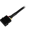 SATA maitinimo adapterio kabelis Sharkoon 15 cm — adapteris SATA maitinimo jungtims