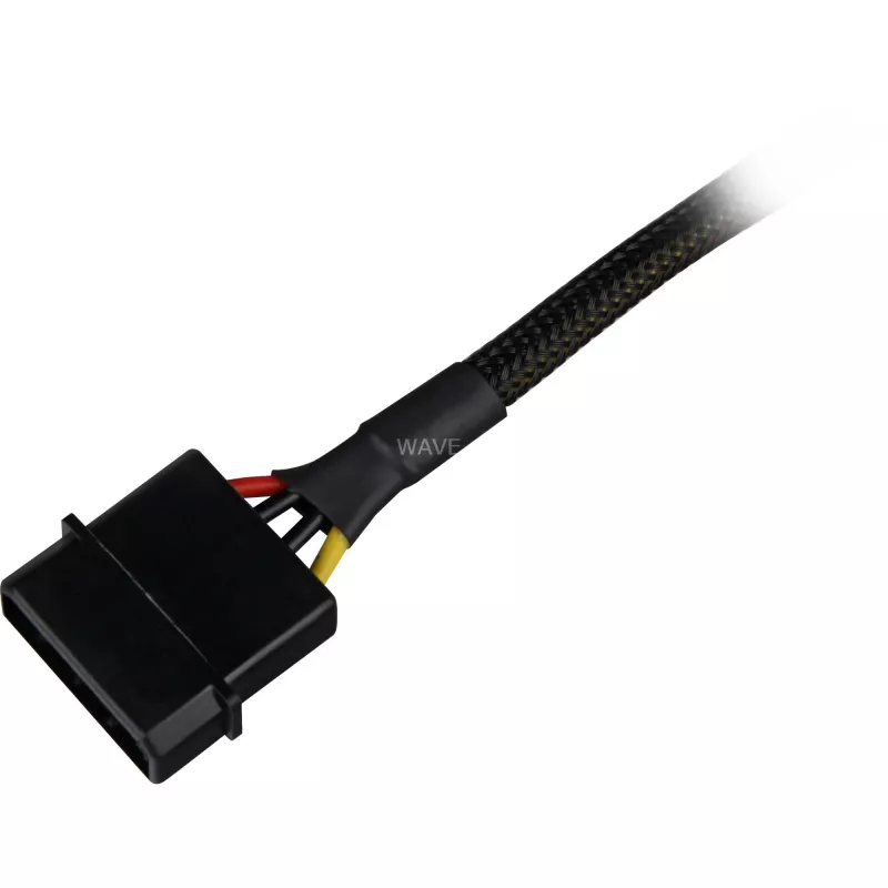 SATA maitinimo adapterio kabelis Sharkoon 15 cm — adapteris SATA maitinimo jungtims