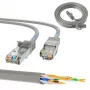 LAN komutacinis kabelis Extralink Cat5e UTP 1 m, RJ-45 į RJ-45, pilkas