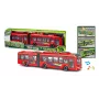 Mechaninis dviejų sekcijų autobuso žaislas Artyk modelis 187360, priveržiamas mechanizmas