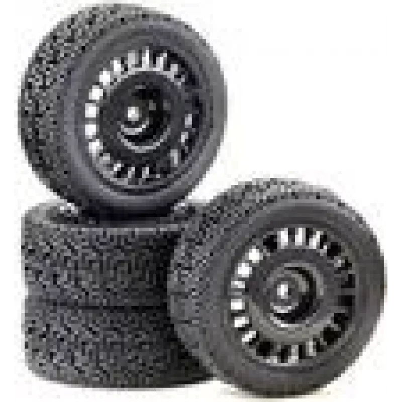 Absima 1 10 Rally Winded Complete Wheels Juoda 4 vnt. (2510061)