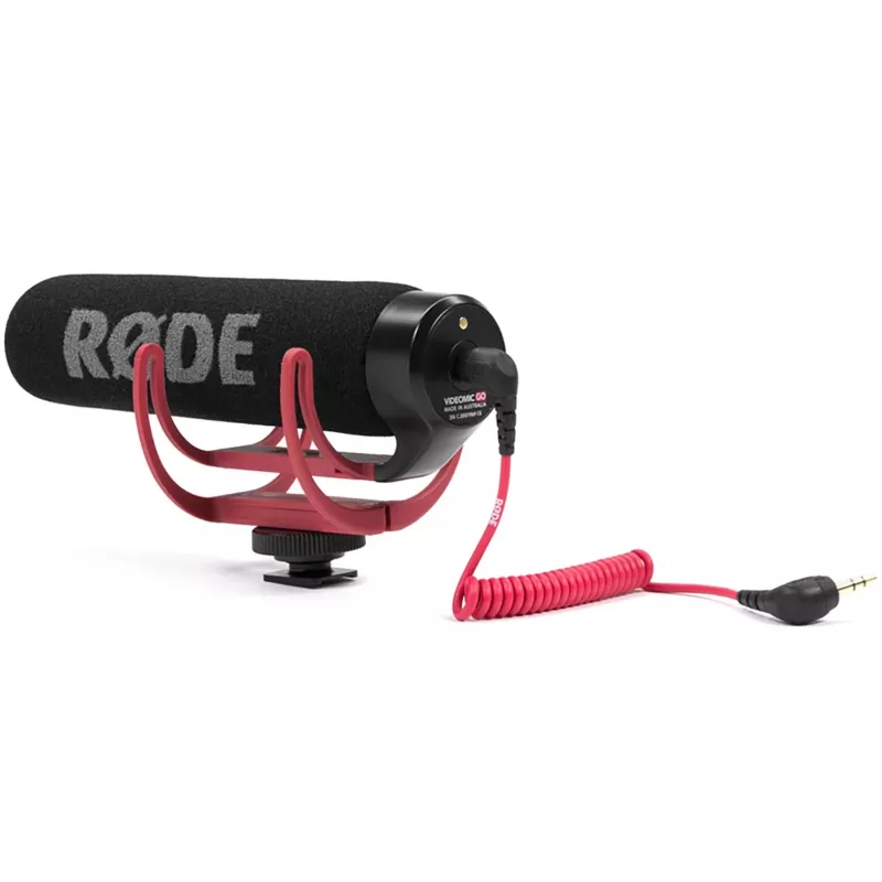 VideoMic GO, mikrofonas juodas/raudonas
