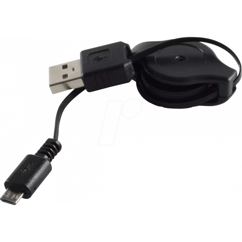 USB kabelis ShiverPeaks BS14-18001 1 m USB A Micro-USB B juodas