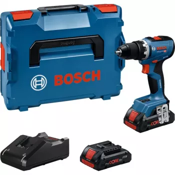 Akumuliatorinis gręžtuvas-suktuvas Bosch GSR 18V-65 su 2x 4,0 Ah baterijomis