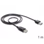 USB laidas DeLOCK EASY-USB 2.0-A 1m Juoda