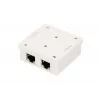 Paviršinio montavimo tinklo lizdas Extralink EX.9649 — 2x RJ45 Cat5e STP