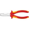Knipex 13 46 165 kabelių nuėmiklis raudonas, geltonas